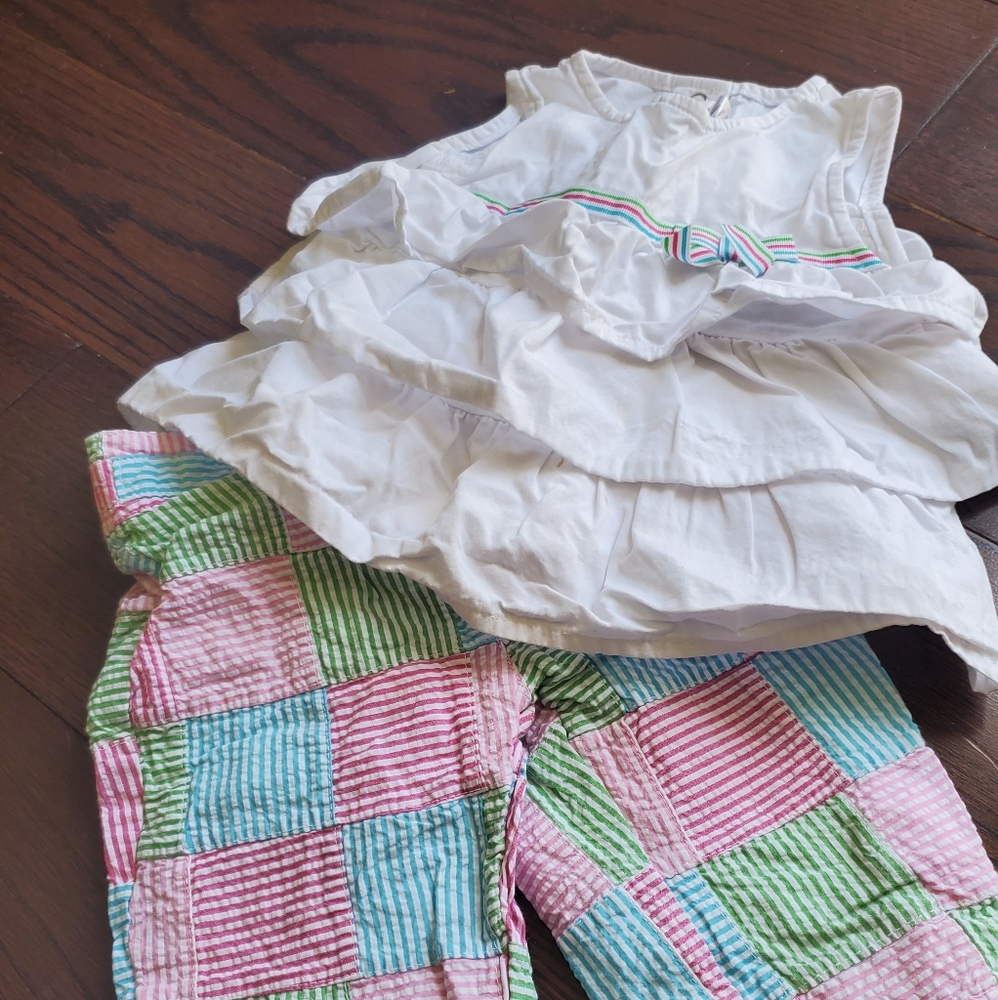 Gymboree seersucker set 12-18 months